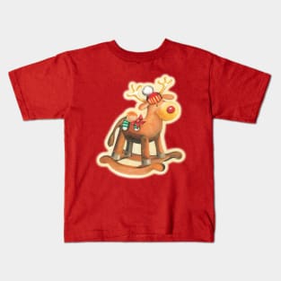 Rocking Reindeer Kids T-Shirt